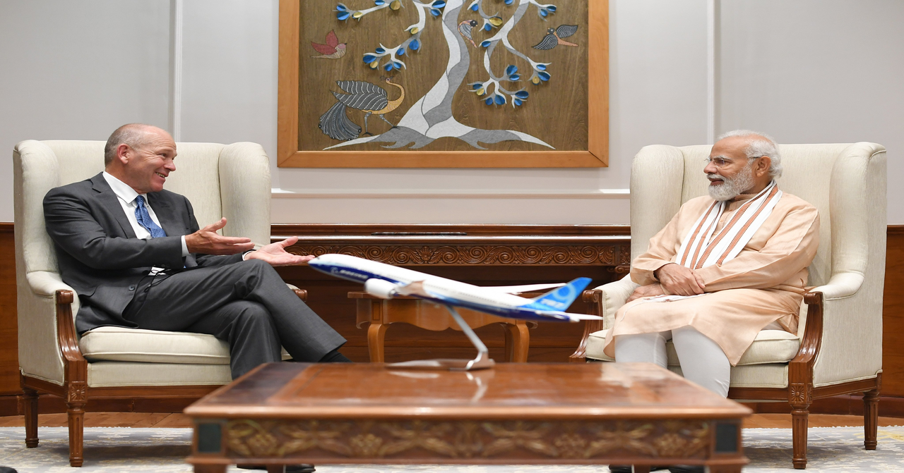 Boeing CEO Applauds PM Modi''''s Aviation Vision and Passion for India''''s Development