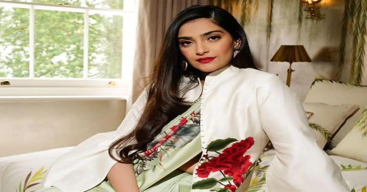 Sonam Kapoor Shines in Rohit Bal''''s Custom Saree at UK-India Week 2023
