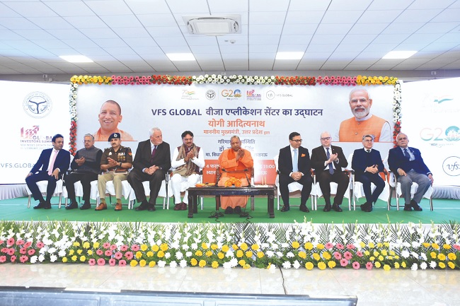 Yogi Adityanath inaugurates VFS Global Joint Visa Application Centre